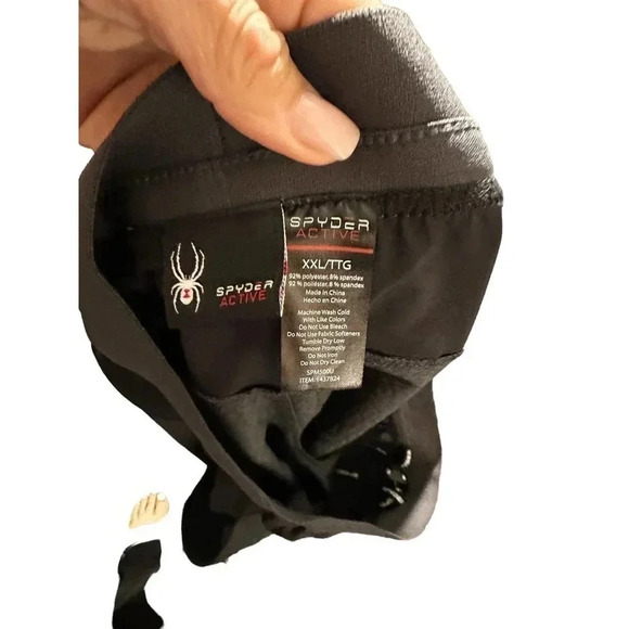 Spyder Active Men's Gray Performance Heather Proweb Stretch Shorts Size XXL - Picture 5 of 6